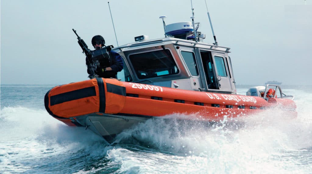 Coast Guard patrolling