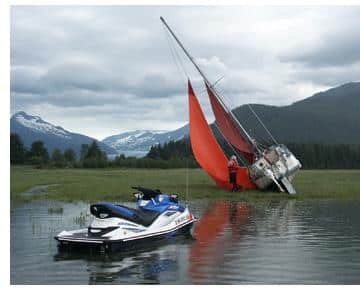sailboat grounded