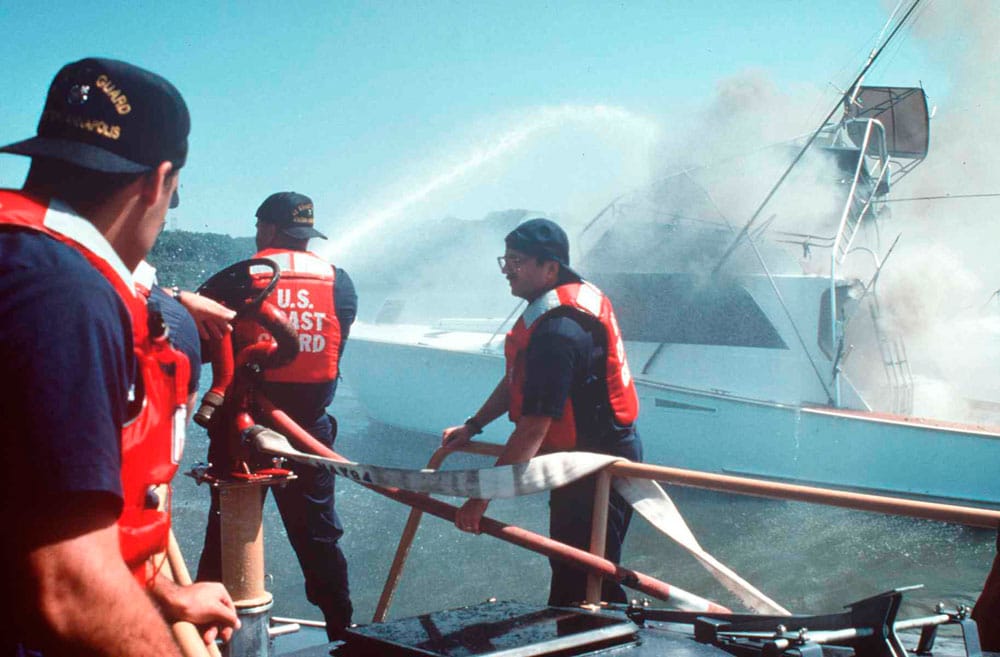 pleasure boat fire