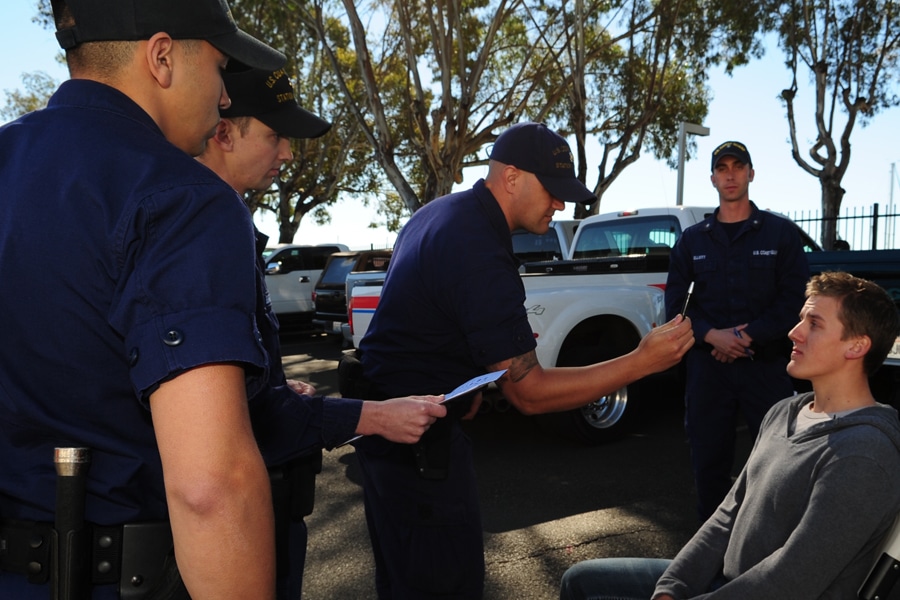 Boarding officers