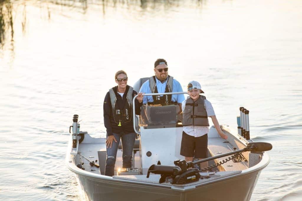 Family headed out boating