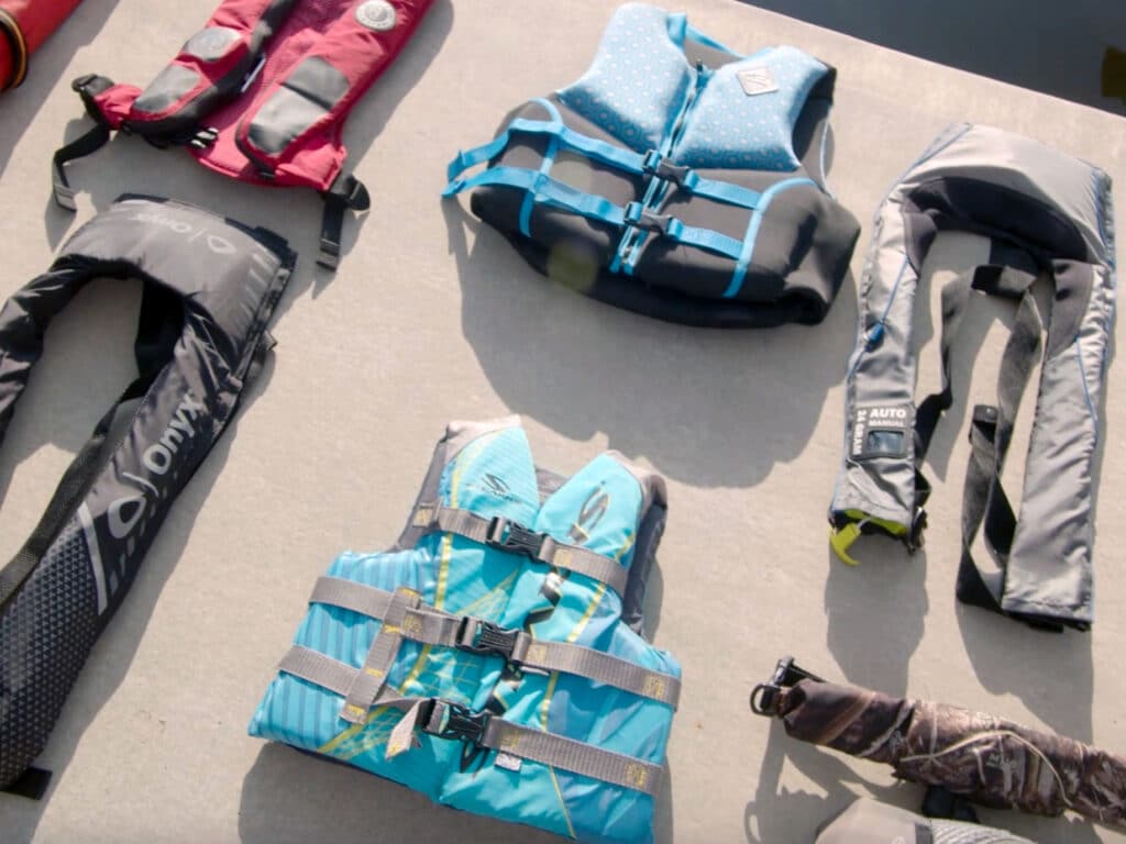 Inflatable life jackets