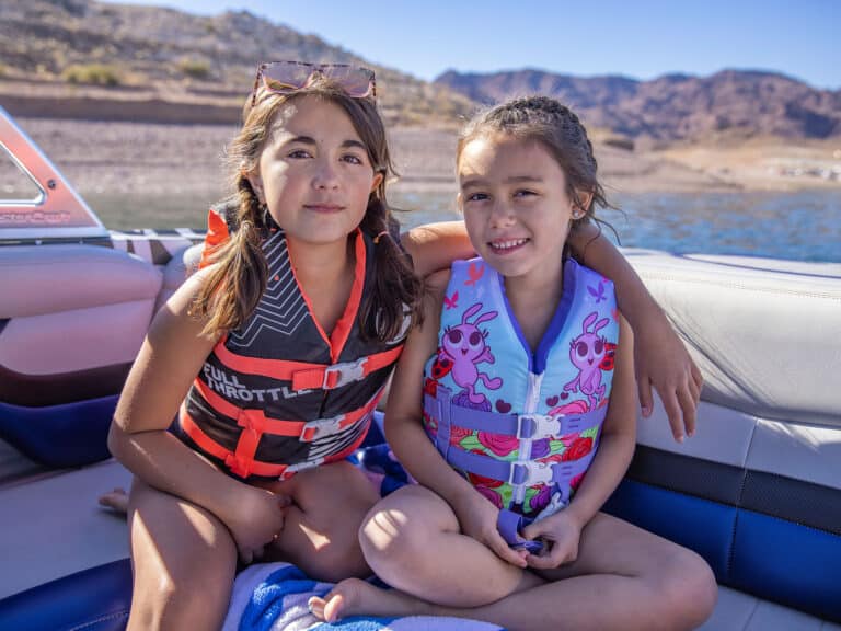 Kids on a boat